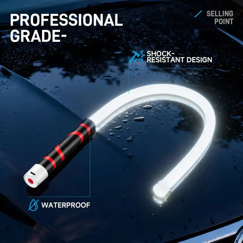 Flexible LED lights for auto repair and maintenance