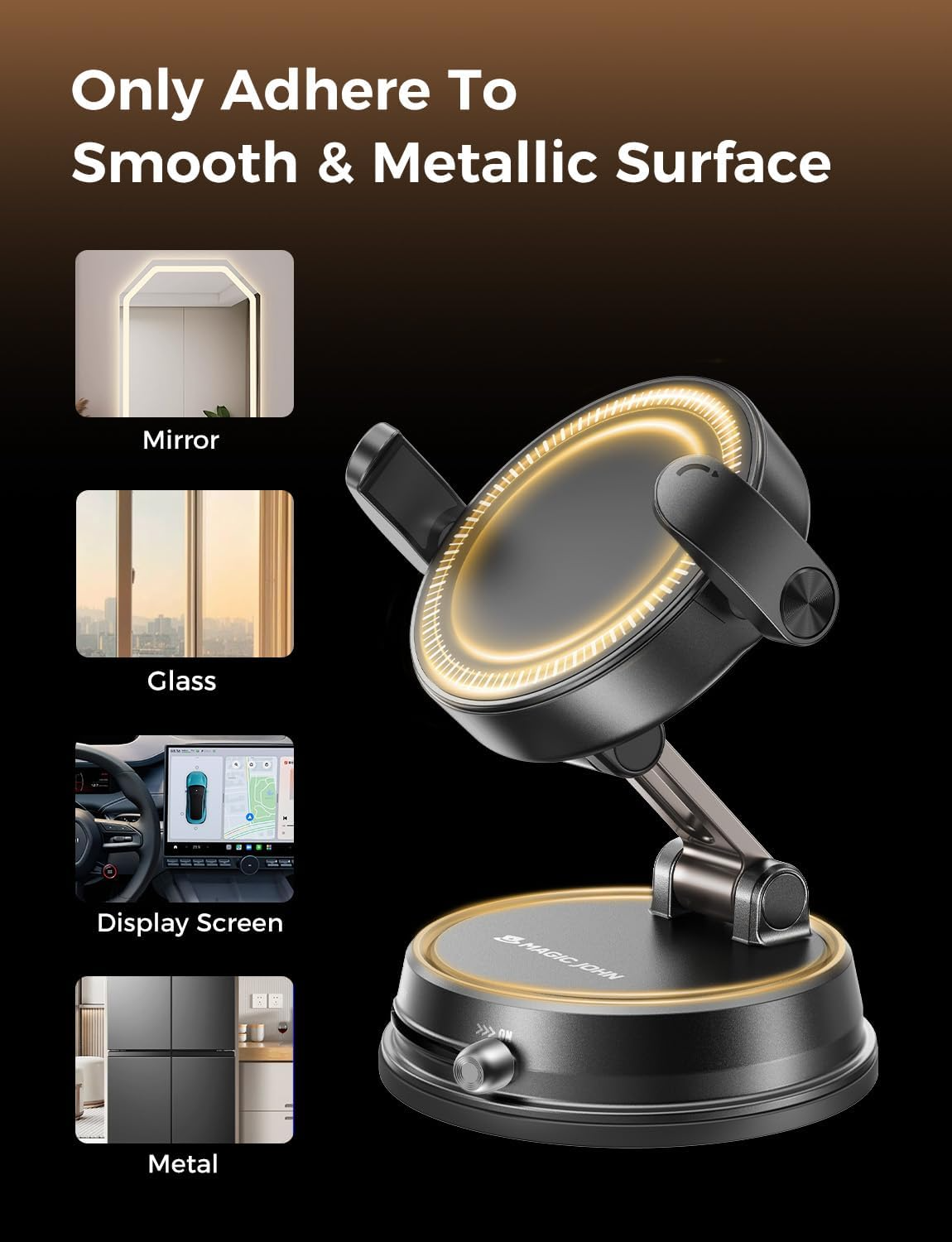 360° Rotating Adjustable Vacuum Magnetic Phone Holder