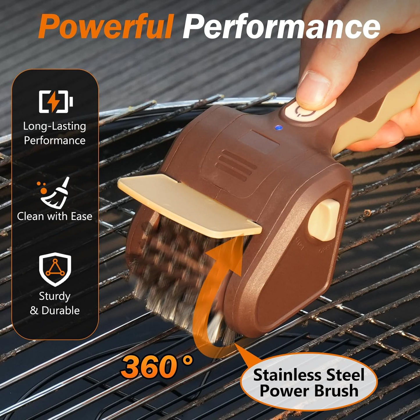 Cordless Electric Grill Cleaning Brush