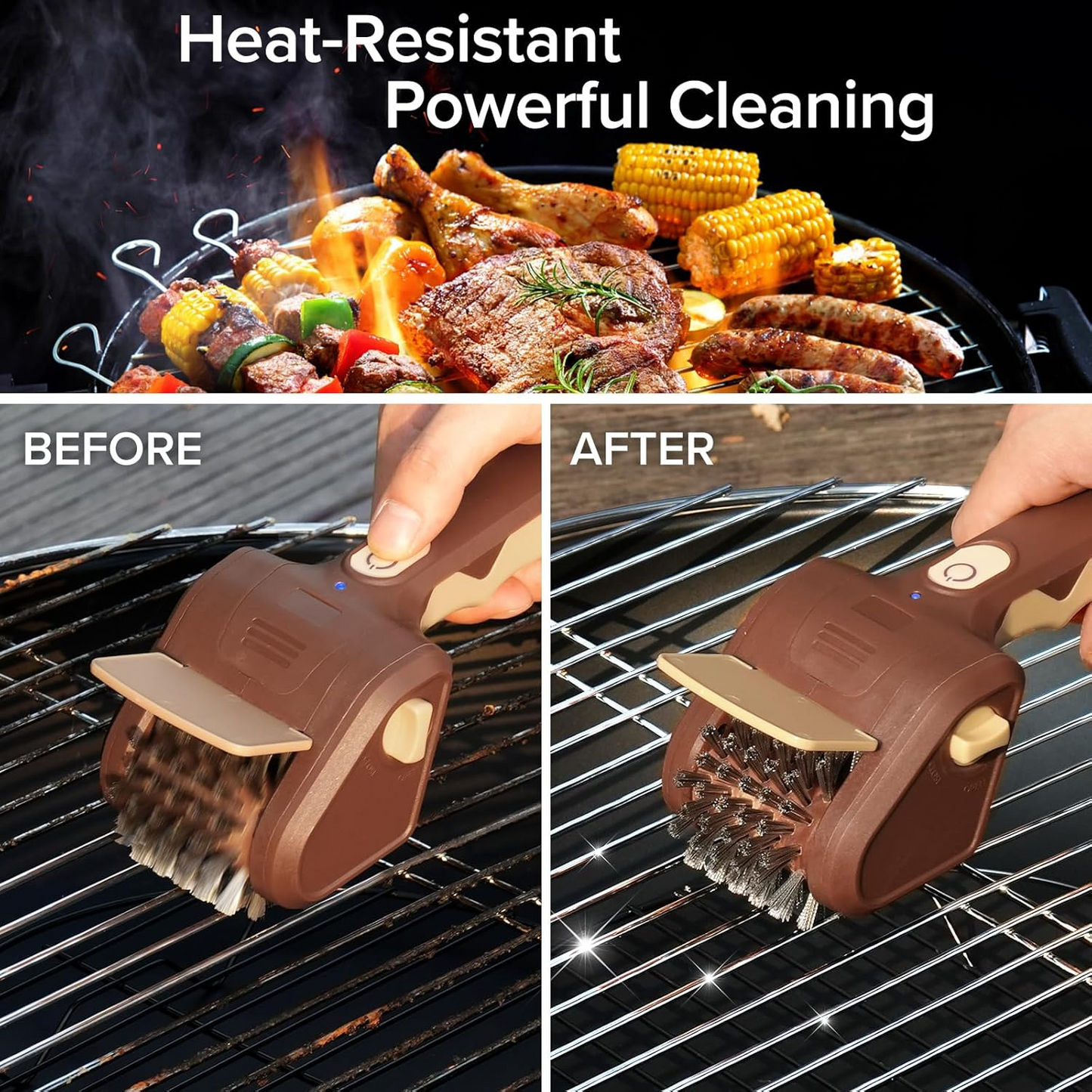Cordless Electric Grill Cleaning Brush