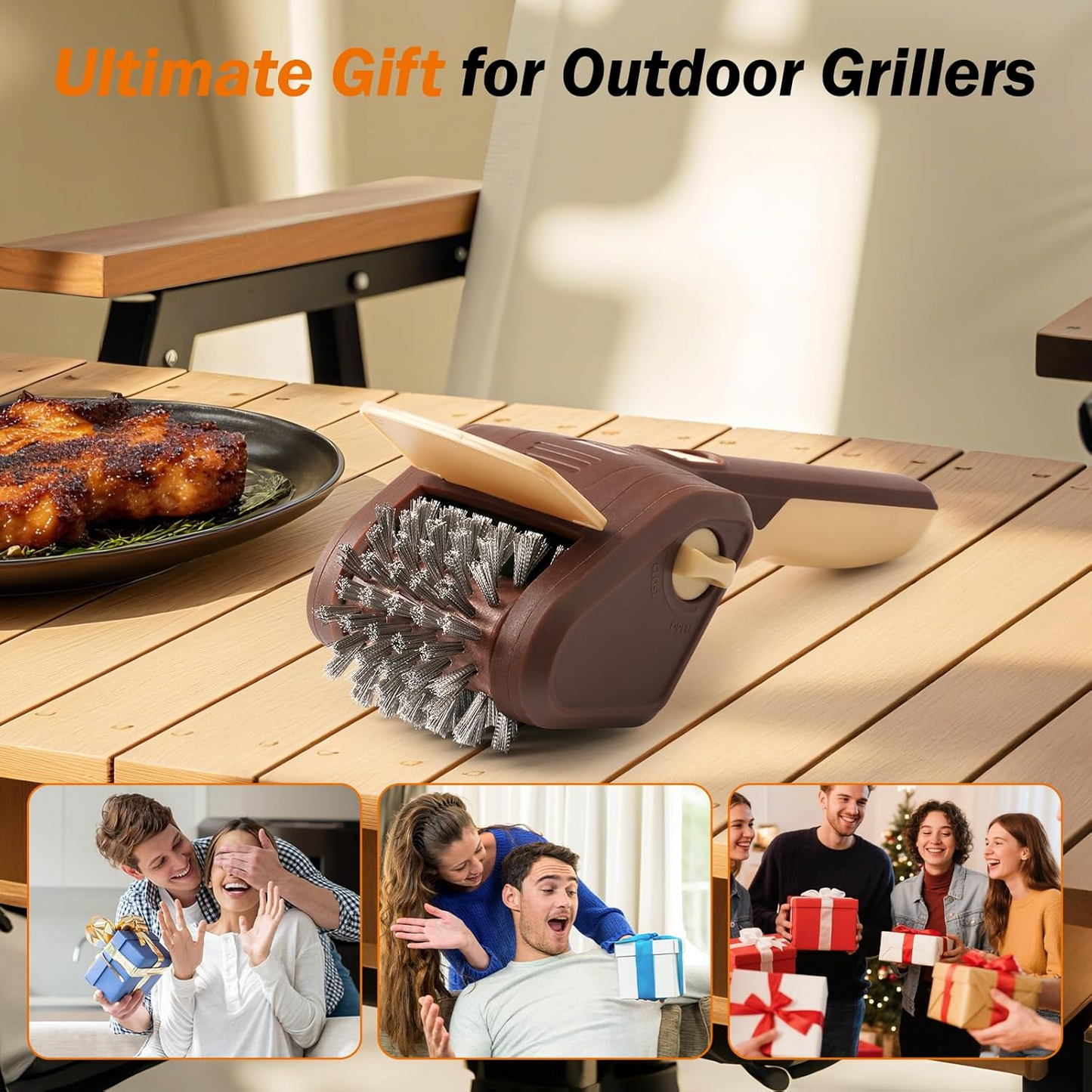 Cordless Electric Grill Cleaning Brush